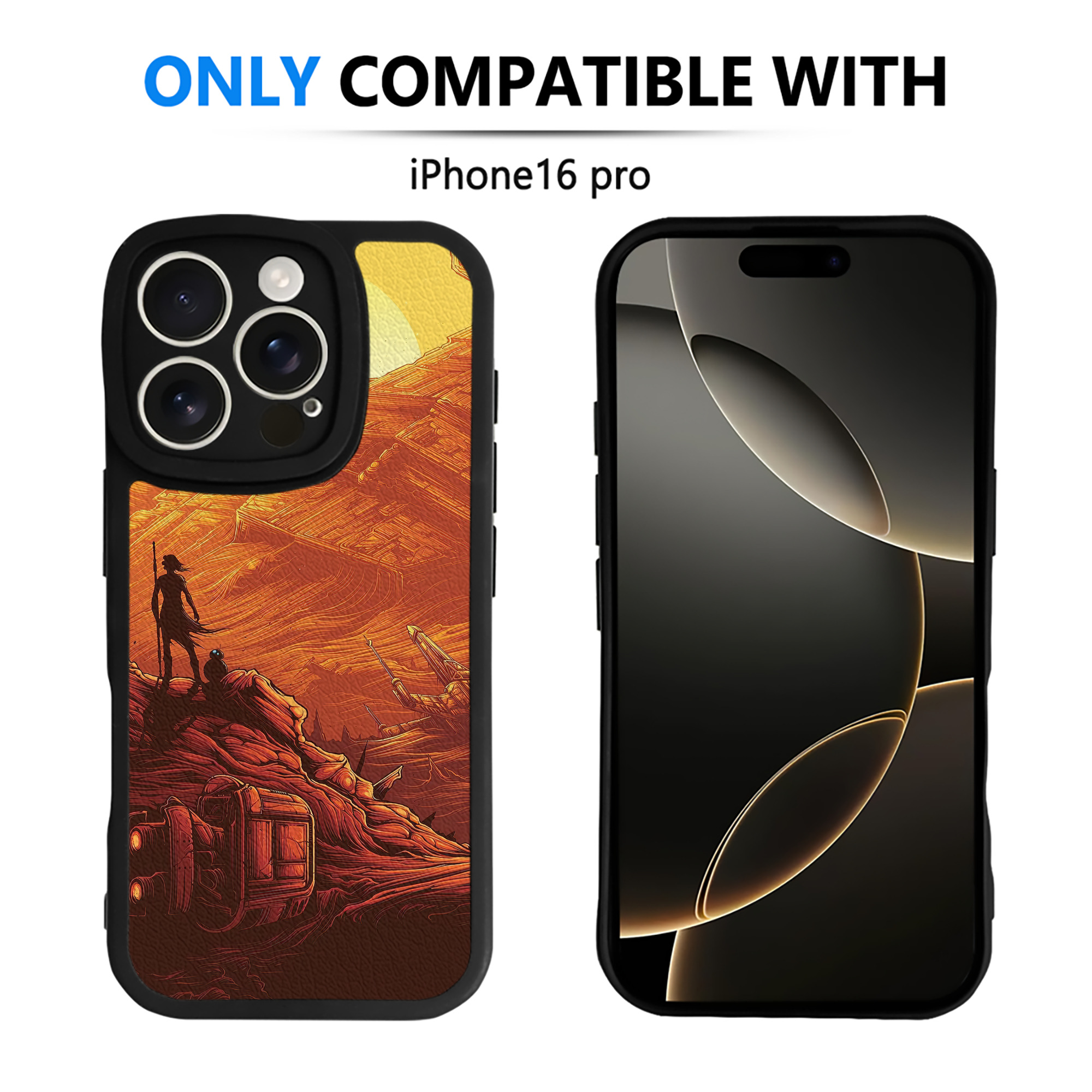 （画像用） スター・ウォーズ Star Wars 【iPhone 16シリーズ対応】シリコンスマホケース（レザー調） 材質：シリコン